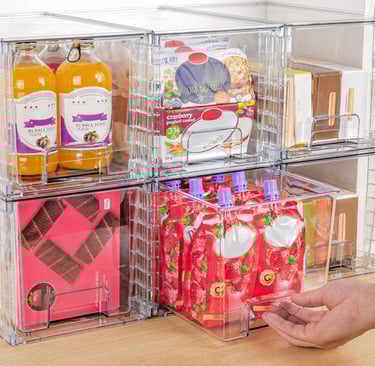 clear stackable storage 