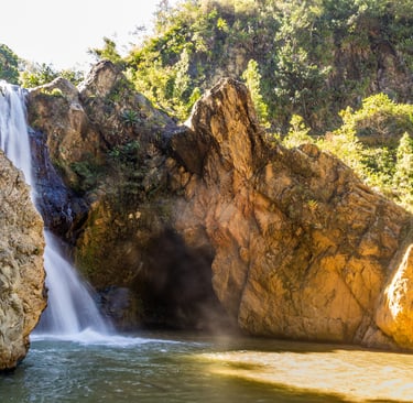Salto de Baiguate waterfall in Jarabacoa, Dominican Republic