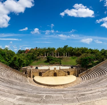 Altos de Chavón amphitheater in La Romana, Dominican Republic cultural and historic site