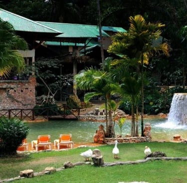 Paraíso Caño Hondo eco lodge with waterfall and natural pool in Los Haitises, Dominican Republic