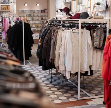 Interior of a Fashion clothing retail shop