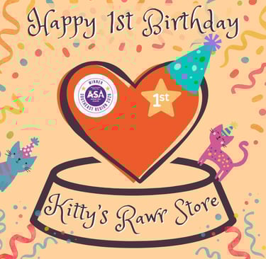 Celebrating Kitty's Rawr Store's 1st Birthday this April!