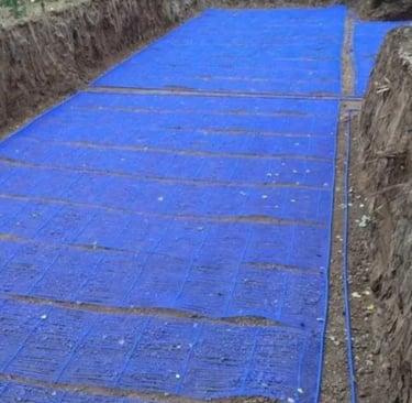 geothermal energy collector with capillary tube mats