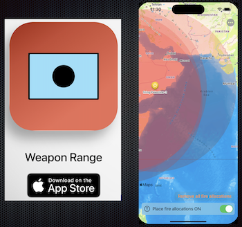 A map with range of Houthi's Palestine-2 ballistic missile can to hit Pakistan & India Mumbai
