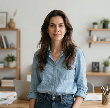 woman wearing black crew-neck shirt