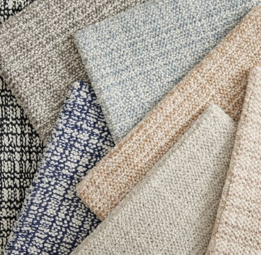 a variety of different colored carpets