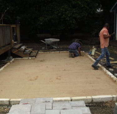Paving installation 