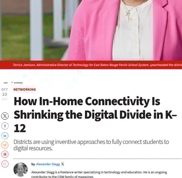 Link for K-12 connectivity article