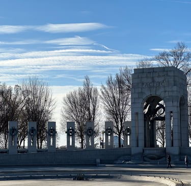The World War II Memorial in Washington DC
