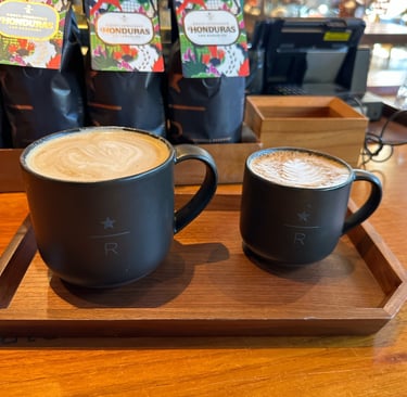 Two mugs of coffee