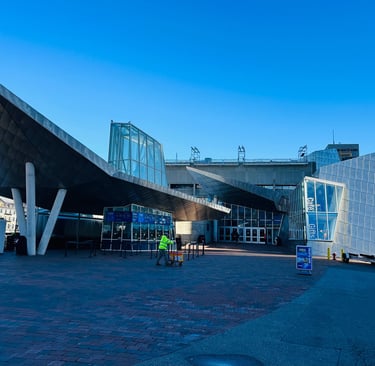 The New England Aquarium building from the outside
