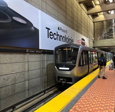 a Montreal Metro train