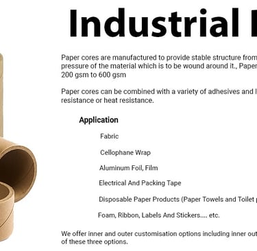 a group of industrial paper rolls