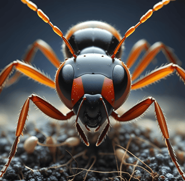 a close up of an Ant