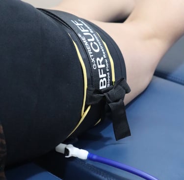 Blood flow restriction training for hypertrophy of thigh