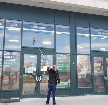 commercial window cleaning in Brantford Ontario