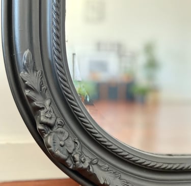 Client commissioned hand-painted mirror