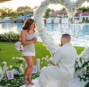 Will you marry me couple she said yes central florida