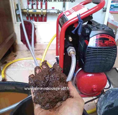 De la boue dans le système de chauffage radiateurs et planchers chauffant