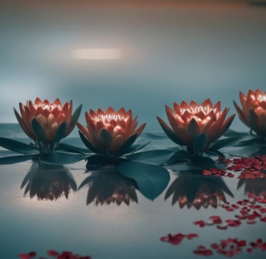 FLowers on water