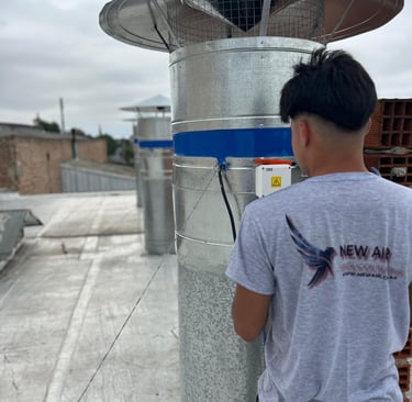 new air zingueria instalacion