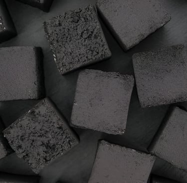 Super Premium Coconut Charcoal Briquettes Coconusaindo, ideal for high-performance shisha and BBQ