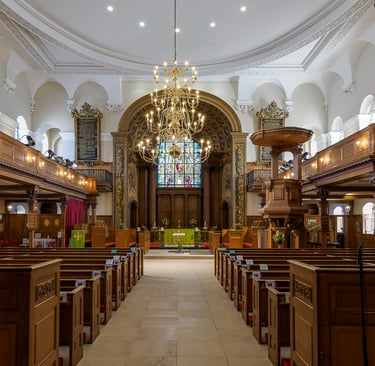 St Alfege, Greenwich, view of the nave