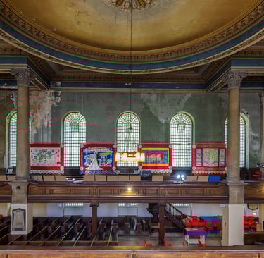 St Anne's Limehouse, view of the nave