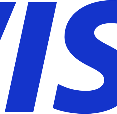 visa logo. blue.