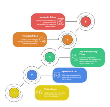 weight loss strategies infographic