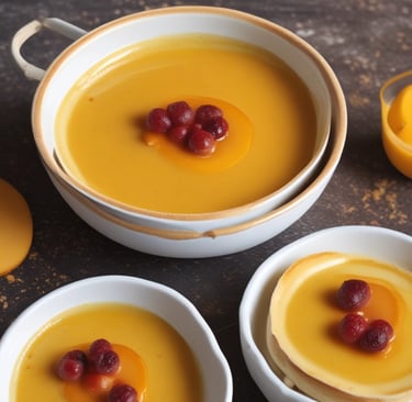 A spoon in a bowl with a liquid inside of it
