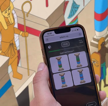 Quizz interactif et illustration pour événementiel