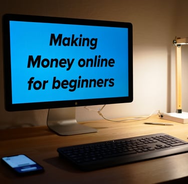 Making money online for beginners