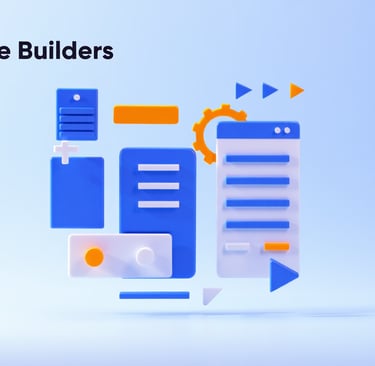 Image of a mock website builder