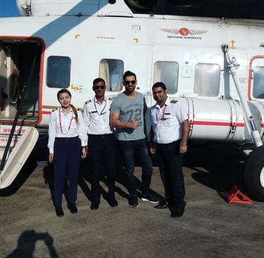 John Abraham with Sky one Crew!