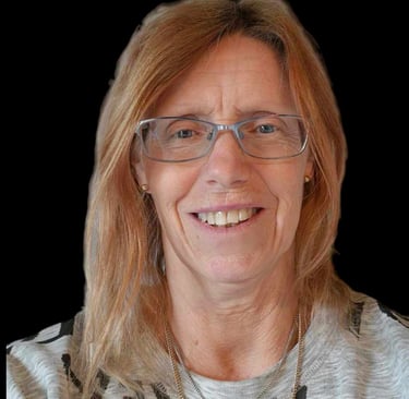 a woman with glasses and a necklace with a necklace