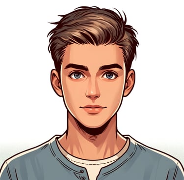 Luca, un bel étudiant de 21 ans, engagé dans l'église des Saints. 