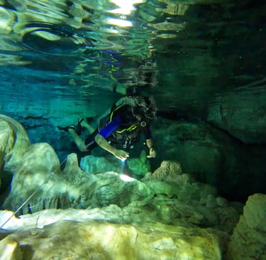 curso de buceo en cuevas