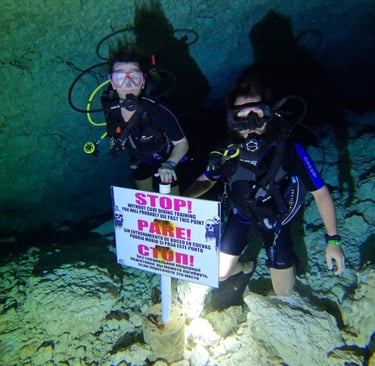 intro al curso de buceo en cuevas