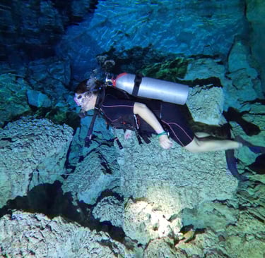 curso de buceo en caverna