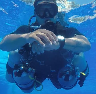curso de buceo con tec sidemount