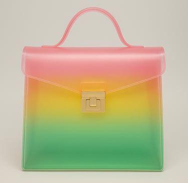 Structured Satchel with Gradient Finish by King Fly