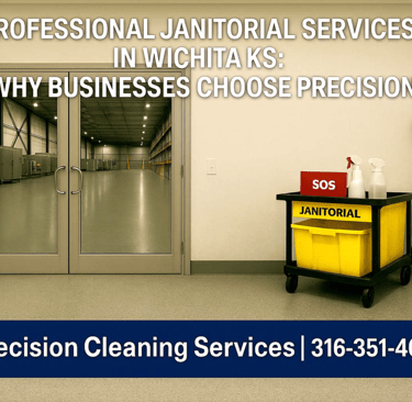 Precision Cleaning Services delivering professional janitorial in Wichita KS—clean, dry floors, documented routes, and audit-