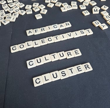 Letters spelling African Collectivist Culture Cluster