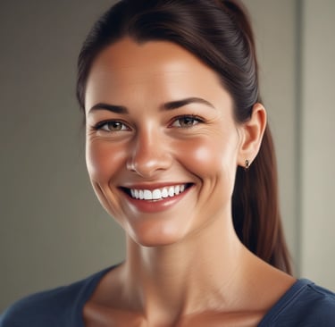 A happy customer giving a thumbs up in front of a property.