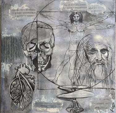 a drawing of a man's drawing of a man's face