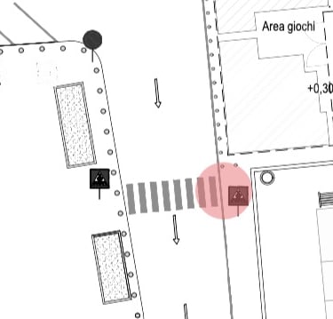 estratto dell'elaborato dei piccoli lavori di piazza castello