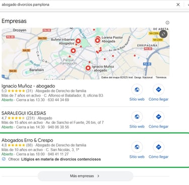 agencia seo local abogados pamplona