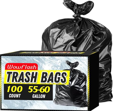 100 Count 55-60 Gallon Trash Bags