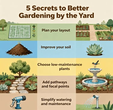 5 Secrets to Better Gardening by the Yard